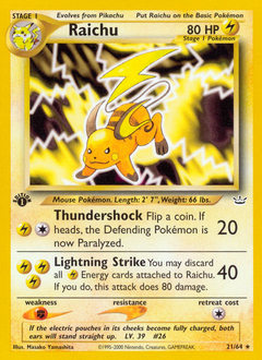 Raichu card art