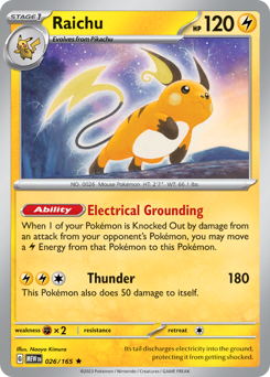 Raichu card art
