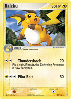 Raichu card art