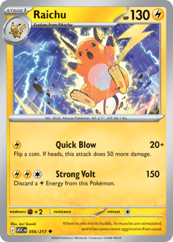 Raichu card art