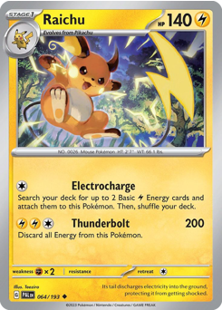 Raichu card art