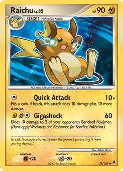 Raichu card art
