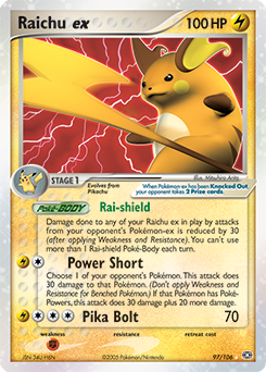 Raichu ex card art
