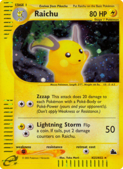 Raichu card art