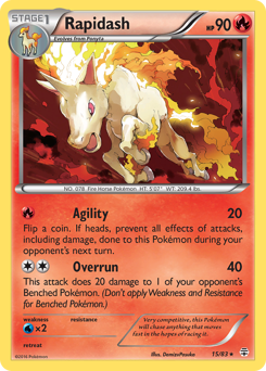 Rapidash card art