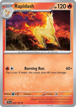 Rapidash card art
