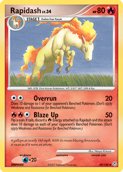 Rapidash card art