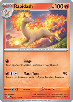 Rapidash card art