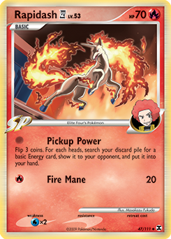 Rapidash E4 card art