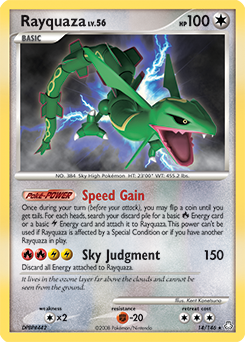 Rayquaza card art