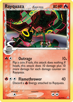 Rayquaza δ card art