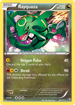 Rayquaza card art