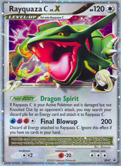 Rayquaza C LV.X card art