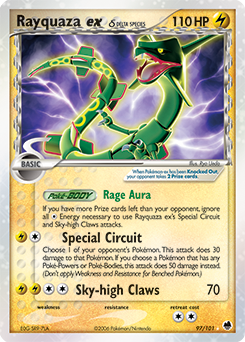 Rayquaza ex δ card art