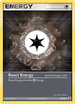 React Energy card art