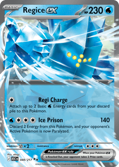 Regice ex card art