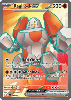 Regirock ex card art