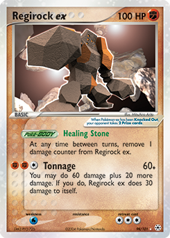 Regirock ex card art