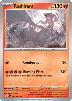 Reshiram card art