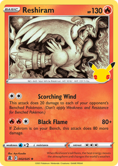 Reshiram card art