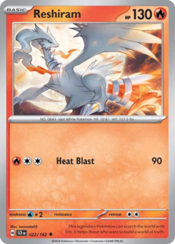 Reshiram card art