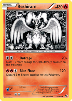 Reshiram card art
