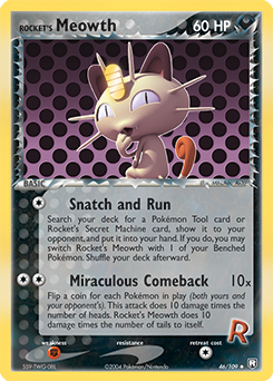 Rocket's Meowth card art