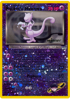 Rocket's Mewtwo card art