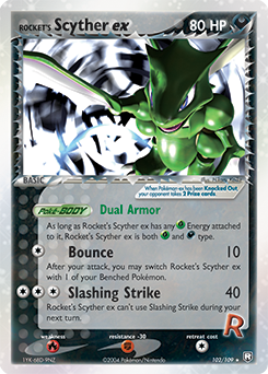 Rocket's Scyther ex card art