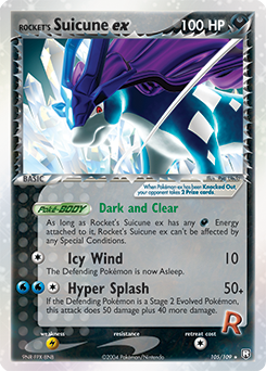 Rocket's Suicune ex card art