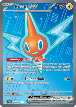 Rotom ex card art
