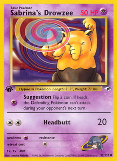Sabrina's Drowzee card art