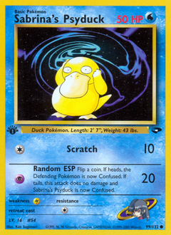 Sabrina's Psyduck card art