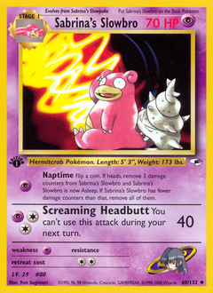 Sabrina's Slowbro card art