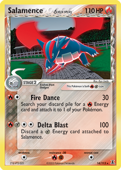 Salamence δ card art