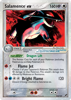 Salamence ex card art