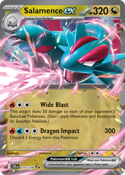 Salamence ex card art