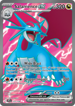 Salamence ex card art