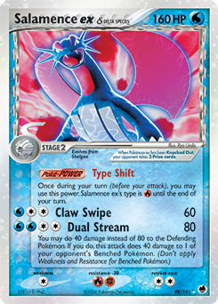 Salamence ex δ card art