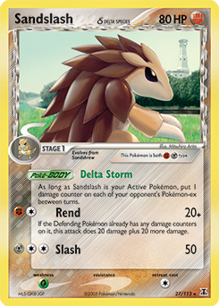 Sandslash δ card art
