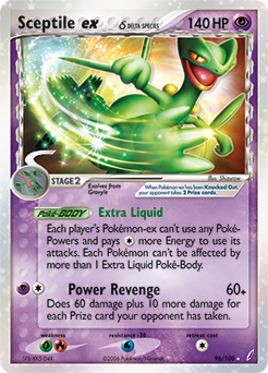 Sceptile ex δ card art