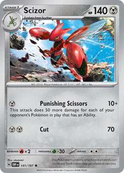 Scizor card art
