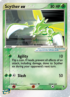 Scyther ex card art