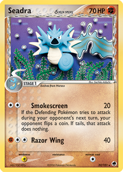 Seadra δ card art