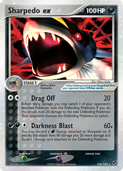 Sharpedo ex card art