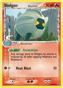 Shelgon δ card art