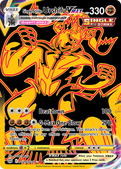 Single Strike Urshifu VMAX card art