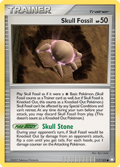 Skull Fossil card art