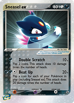 Sneasel ex card art
