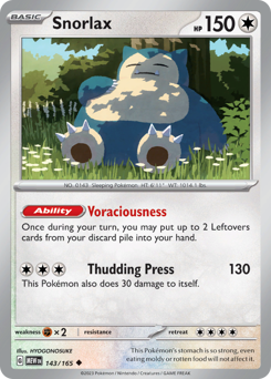 Snorlax card art